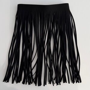 Elegant Black Fringe Necklace